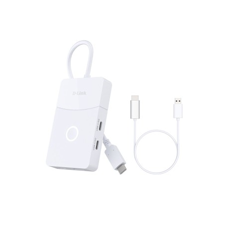 D-Link DUP-501 hub di interfaccia USB 3.2 Gen 1 (3.1 Gen 1) Type-C 5000 Mbit s Bianco
