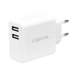 LogiLink PA0210W Ladegerät für Mobilgeräte Smartphone, Tablets Weiß AC Drinnen