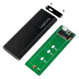 LogiLink UA0314 Speicherlaufwerksgehäuse SSD-Gehäuse Schwarz M.2