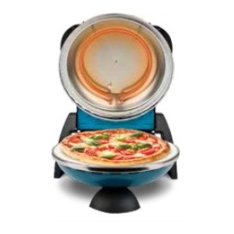 G3 Ferrari Delizia Pizzamacher Ofen 1 Pizza Pizzen 1200 W Schwarz, Blau