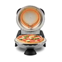 G3 Ferrari Delizia Pizzamacher Ofen 1 Pizza Pizzen 1200 W Schwarz, Silber