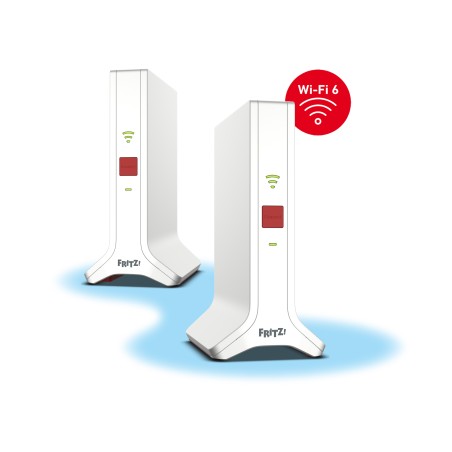 Mesh Set 4200 Bi-bande (2,4 GHz   5 GHz) Wi-Fi 6E (802.11ax) Rouge, Blanc 2x2 4x4