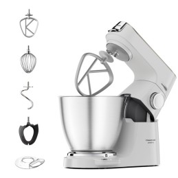 Kenwood Titanium Chef Baker XL Lite - Impastatrice planetaria, 3 ganci e fruste,1200W, 7L, Bianco (KVL65.001WH)