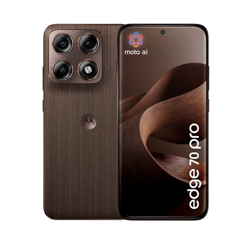 Motorola edge 70 pro 17,2 cm (6.78") Dual-SIM Android 16.0 5G USB Typ-C 8 GB 256 GB 6500 mAh Holz