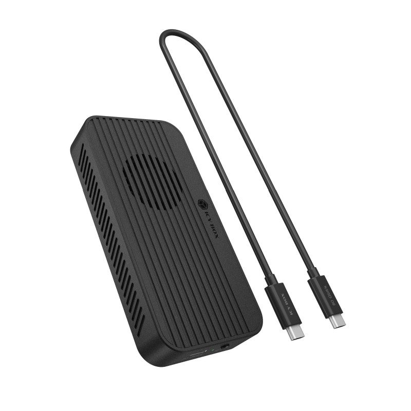 ICY BOX Diamond Case 1980 SSD enclosure Black M.2