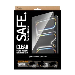 PanzerGlass SAFE. by ® Screen Protector iPad Pro 11" (2024-2025) | Ultra-Wide Fit w. FASTFIT TOOL Clear screen protector Apple