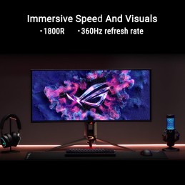 ASUS ROG Swift OLED PG34WCDN Monitor PC 86,4 cm (34") 3440 x 1440 Pixel Wide Quad HD QD-OLED Nero