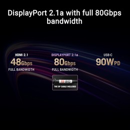 ASUS ROG Swift OLED PG34WCDN Monitor PC 86,4 cm (34") 3440 x 1440 Pixel Wide Quad HD QD-OLED Nero