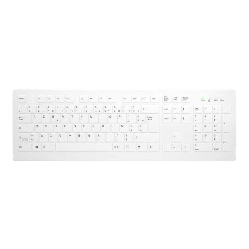 Contour Design Active Key AK-C8112 Tastatur Medizinisch RF Wireless AZERTY Französisch Weiß