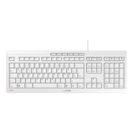 CHERRY STREAM teclado Oficina USB QWERTZ Alemán Blanco