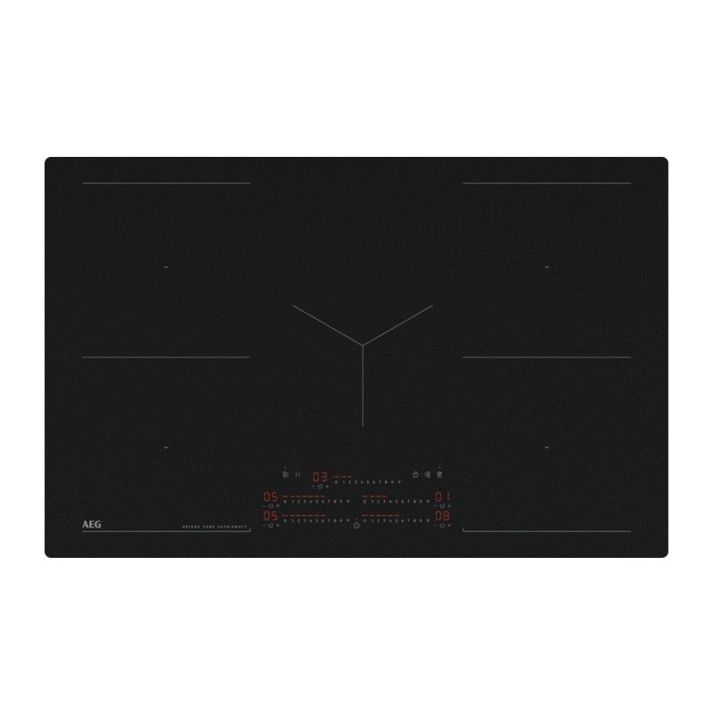 AEG TK85IM0FSZ Black Built-in 83 cm Zone induction hob 5 zone(s)