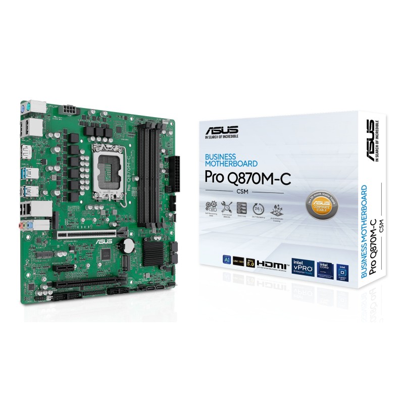 ASUS PRO Q870M-C-CSM Intel® Q870 LGA 1851 (Socket V1) micro ATX