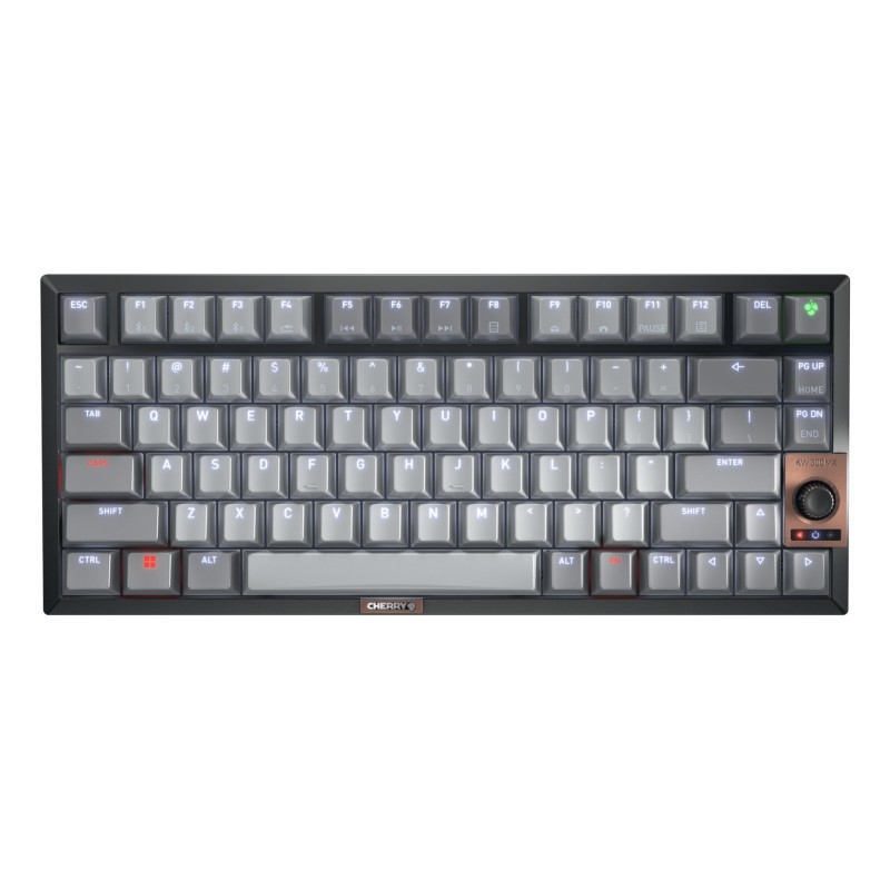 CHERRY KW 300 MX Tastatur Haus USB + Bluetooth QWERTY US Englisch Schwarz, Kupfer, Grau