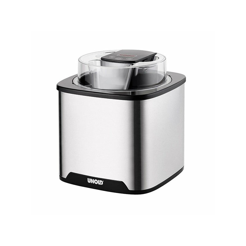 Unold 48855 ice cream maker Traditional ice cream maker 1.5 L 12 W Black, Stainless steel