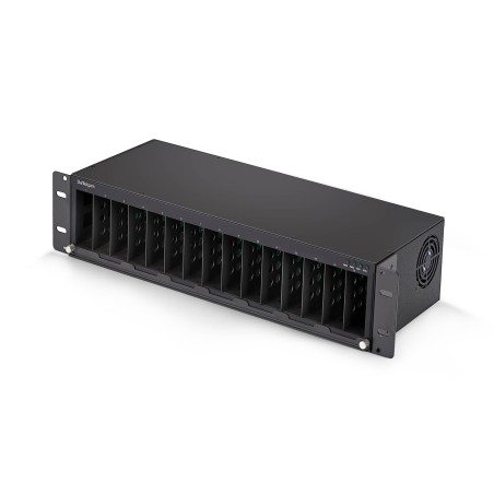StarTech.com Châssis de Convertisseur de Média Non Géré à 15 Slots pour la Série de Convertisseurs de Média MCM, Isolation