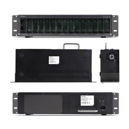 StarTech.com 15-Slot Unmanaged Medienkonverter Gehäuse, 19 Zoll Rackmount für MCM Medienkonverter Serie, Vollständige