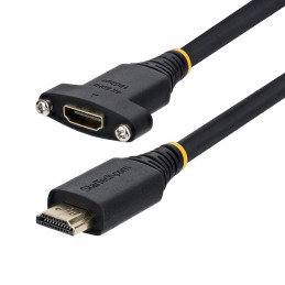 StarTech.com 2m Panelmontierbareres HDMI-Kabel, High-Speed HDMI Verlängerungskabel, 4K 60Hz   1440p 144Hz, HDMI Stecker auf