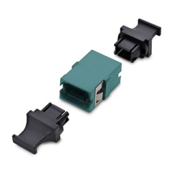 StarTech.com MPO MTP Kupplung, Single Mode Multimode Glasfaser Adapter, Key Up-Key Down, LWL MPO MTP Verbinder - Aqua