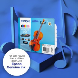 Epson 250 Violin Claria Photo HD Druckerpatrone 6 Stück(e) Original Schwarz, Cyan, Helle Cyan, Helle Magenta, Magenta, Weiß