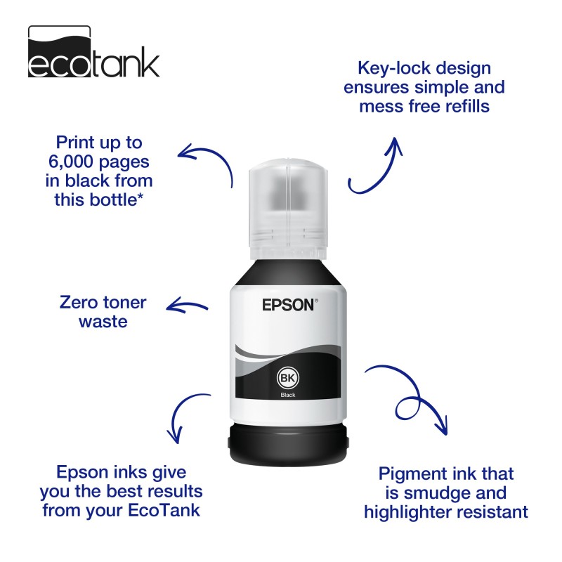 Epson 111 EcoTank Pigment black ink bottle