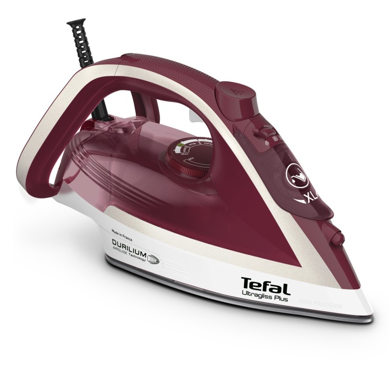 Tefal Ultimate Pure FV6810 Plancha a vapor 2800 W Rojo, Plata