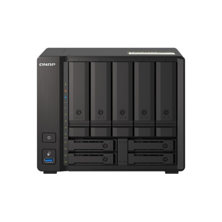QNAP TS-H973AX NAS Torre Ryzen Embedded V1500B 8 GB DDR4 0 TB QuTS hero Negro