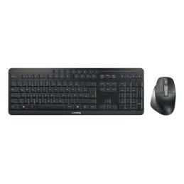 CHERRY Stream desktop ultimate tastiera Mouse incluso Casa ufficio USB + RF Wireless + Bluetooth QWERTZ Tedesco Nero