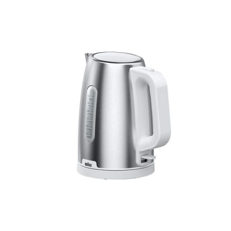 Braun WK 1500 tetera eléctrica 1,7 L 2200 W Acero inoxidable, Blanco