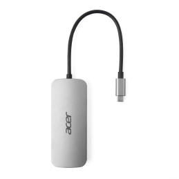 Acer 7in1 Type C Dongle Alámbrico USB 3.2 Gen 1 (3.1 Gen 1) Type-C Plata