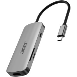 Acer 7in1 Type C Dongle Cablato USB 3.2 Gen 1 (3.1 Gen 1) Type-C Argento