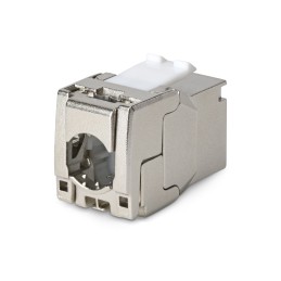 StarTech.com Connettore Keystone RJ45 Cat8 STP, Confezione da 6 Prese Ethernet per Scatola a Muro, Terminazione a 180°