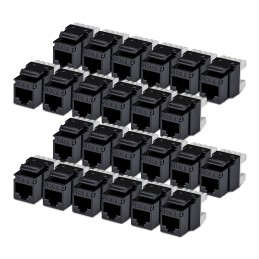 StarTech.com Connettore Keystone RJ45 Cat6 UTP, Confezione da 24 Prese Ethernet per Scatola a Muro, Terminazione 110 Punch Down