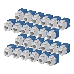 StarTech.com Paquete de 24 Conectores Keystone Cat6 RJ45 UTP Ethernet - Jacks Keystone de Pared - 180 Grados - sin Herramientas
