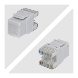 StarTech.com Connettore Keystone RJ45 Cat6 UTP, Confezione da 24 Prese Ethernet per Scatola a Muro, Terminazione 110 Punch Down