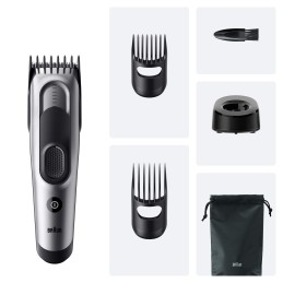 Braun HC7590 tondeuse à cheveux Noir, Argent 17 Hybrides nickel-métal (NiMH)