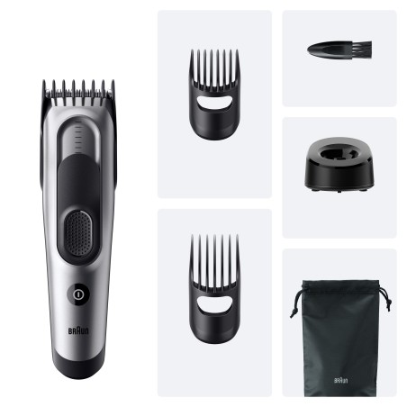Braun HC7590 Haartrimmer -schneider Schwarz, Silber 17 Nickel-Metallhydrid (NiMH)