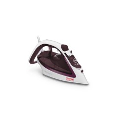 Tefal EasyGliss Plus FV5714 ferro da stiro Ferro da stiro a secco e a vapore Durilium 2400 W Bordeaux, Bianco