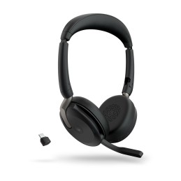 Jabra Evolve2 65 Flex Casque Sans fil Arceau Bureau Centre d'appels USB Type-C Bluetooth Socle de chargement