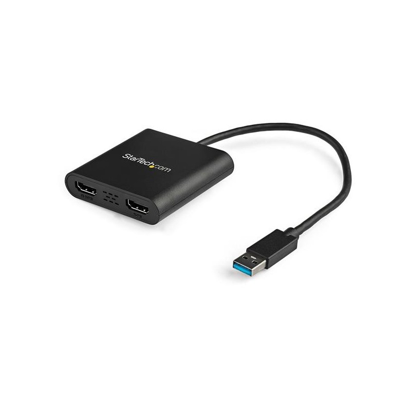 StarTech.com USB 3.0 auf Dual HDMI Adapter, USB auf 2x HDMI Monitor Konverter für Windows (keine Unterstützung für