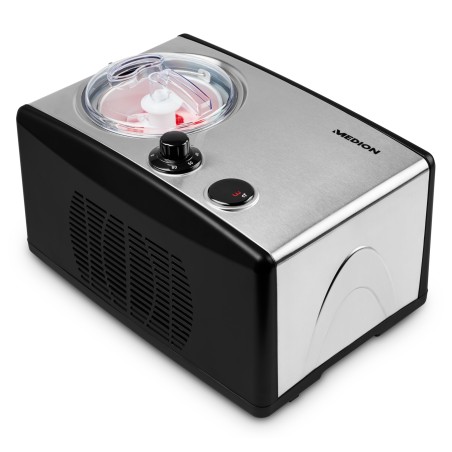 MEDION MD 18387 Kompressor Eismaschine 1,5 l 150 W Schwarz, Silber