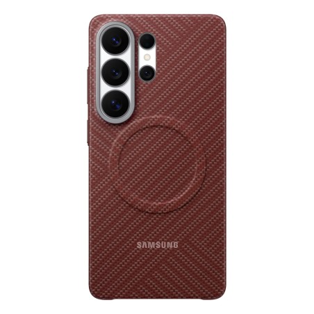 Samsung M3 Carbon Magnet Coralred mobile phone case 6.9" Cover Red