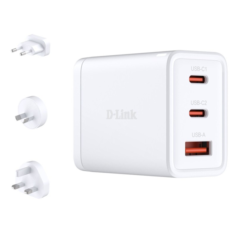 D-Link DCP-651 cargador de dispositivo móvil Universal Blanco Corriente alterna Carga rápida Interior