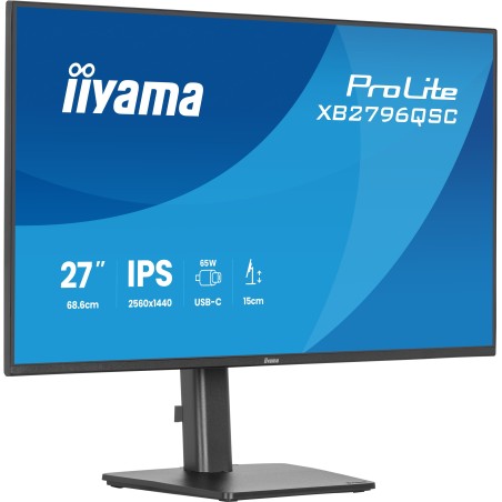 iiyama ProLite XB2796QSC-B1 computer monitor 27" 2560 x 1440 pixels Quad HD LED Black