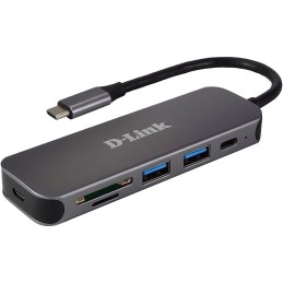 D-Link DUB-2325 replicatore di porte e docking station per laptop USB tipo-C Grigio