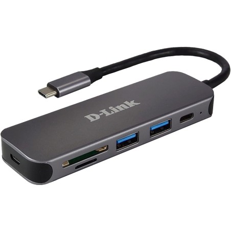 D-Link DUB-2325 replicatore di porte e docking station per laptop USB tipo-C Grigio