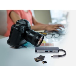 D-Link DUB-2325 replicatore di porte e docking station per laptop USB tipo-C Grigio