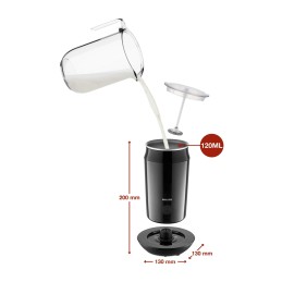 Philips Milk Twister CA6500 63 Mousseur à lait - Noir