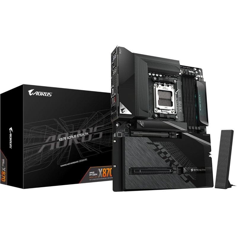 Gigabyte AORUS X870 STEALTH - Motherboard - ATX - Socket AM5