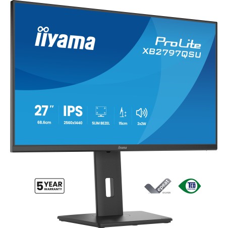 iiyama ProLite XB2797QSU-B1 Computerbildschirm 68,6 cm (27") 2560 x 1440 Pixel Quad HD LED Schwarz