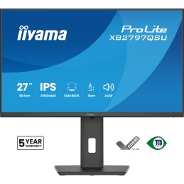 iiyama ProLite XB2797QSU-B1 computer monitor 27" 2560 x 1440 pixels Quad HD LED Black